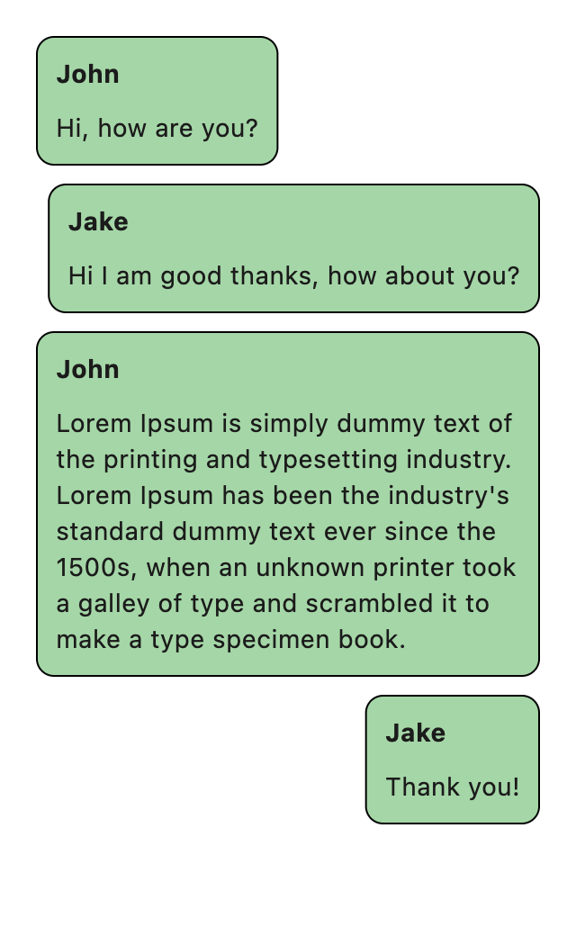 expand loose chat messages